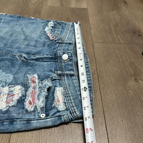 Anthropologie Pilcro Slim Boyfriend Patchwork Ankle Jeans Size 26 - Picture 7 of 13